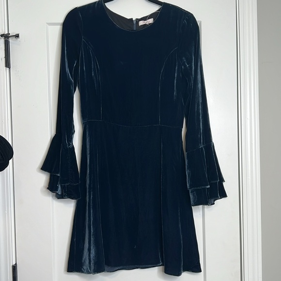 Parker‎ Blue Velvet Valentine Dress NWOT Size 2 - Picture 3 of 6